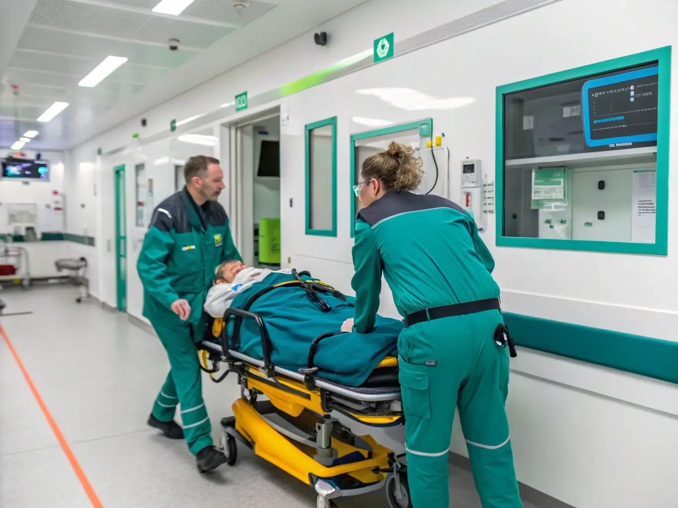 A fully equipped medical bay with trained staff, located strategically on the MallardBall paintball field for quick response to injuries.